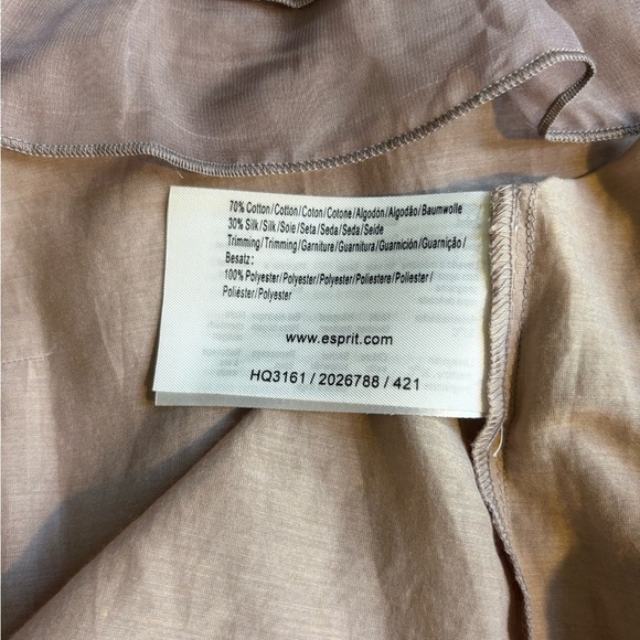 Esprit Pink Flutter Sleeve Ruffled Blouse - Picture 8 of 9